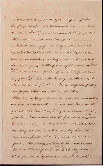 The gettysburg address essay